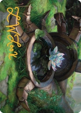 Timeless Lotus Art Card (Gold-Stamped Signature) (57) (Art Series: Dominaria United)