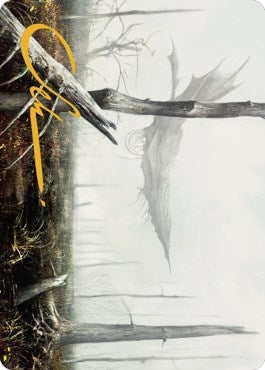 Swamp Art Card (Gold-Stamped Signature) (64) (Art Series: Dominaria United)