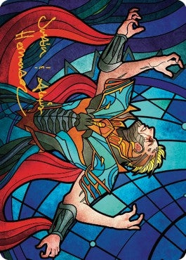 Ertai Resurrected Art Card (70/81) (Gold-Stamped Signature) (70) (Art Series: Dominaria United)