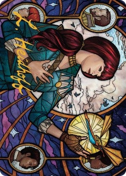 Jhoira, Ageless Innovator Art Card (Gold-Stamped Signature) (73) (Art Series: Dominaria United)