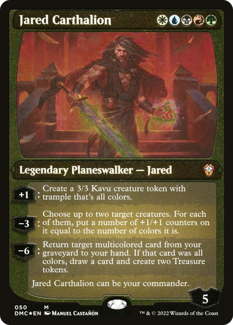 Jared Carthalion (Display Commander) - Thick Stock (50) (Commander: Dominaria United)