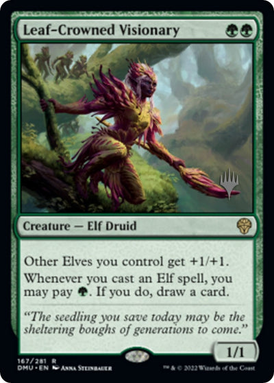 Leaf-Crowned Visionary (167) (Promo Pack: Dominaria United)