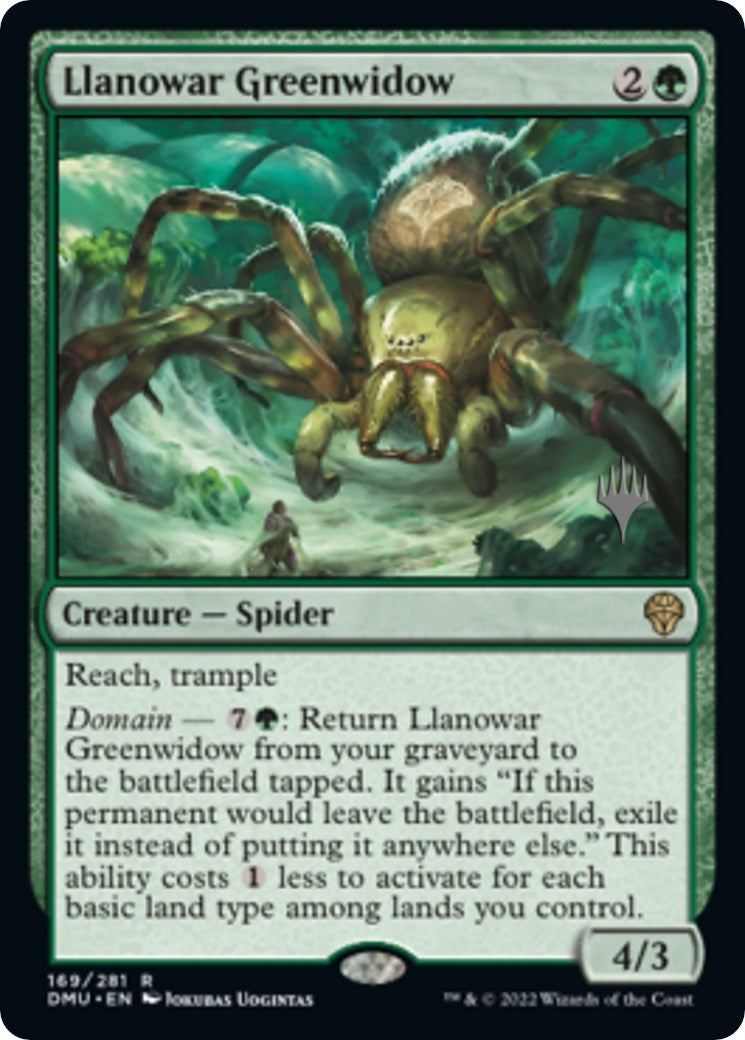 Llanowar Greenwidow (169) (Promo Pack: Dominaria United)