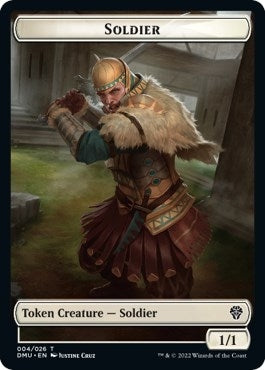 Soldier // Monk Double-Sided Token (4 // 14) (Dominaria United)