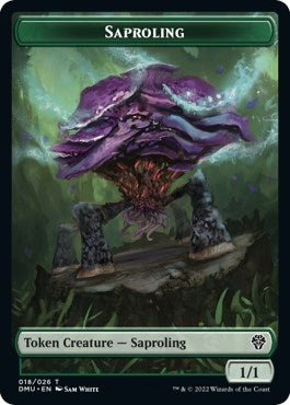 Saproling // Powerstone Double-Sided Token (18 // 23) (Dominaria United)