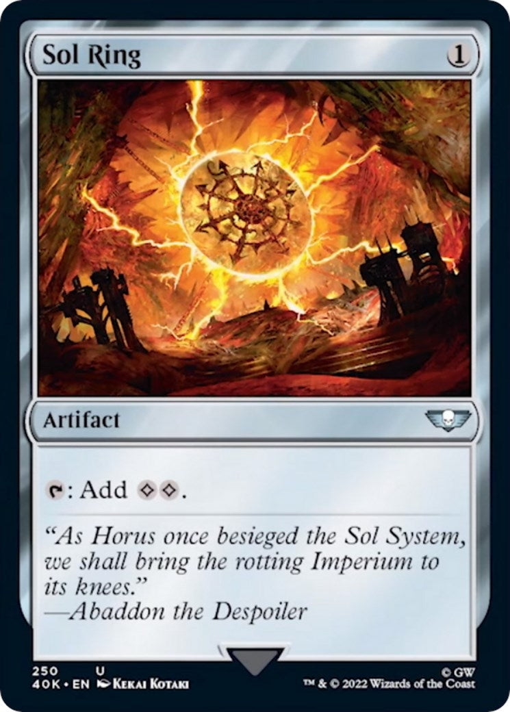 Sol Ring (250) (Surge Foil) (250) (Universes Beyond: Warhammer 40,000)