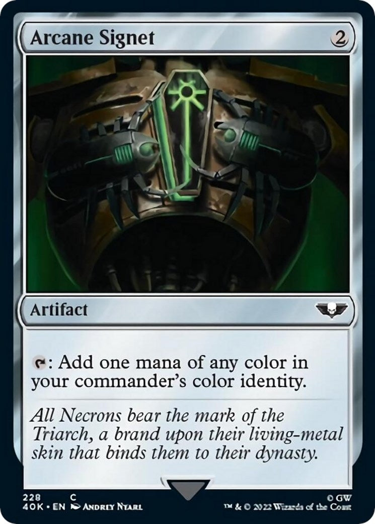 Arcane Signet (228) (Surge Foil) (228) (Universes Beyond: Warhammer 40,000)