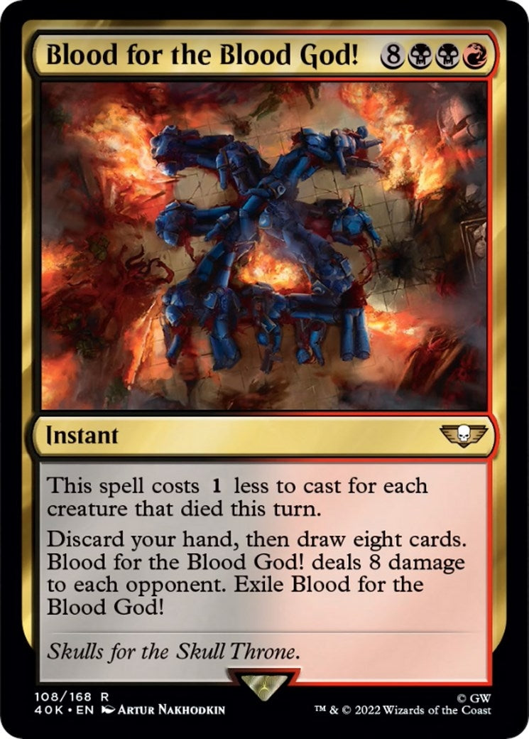 Blood for the Blood God! (Surge Foil) (108) (Universes Beyond: Warhammer 40,000)