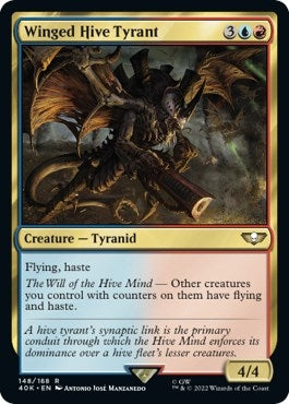 Winged Hive Tyrant (Surge Foil) (148) (Universes Beyond: Warhammer 40,000)