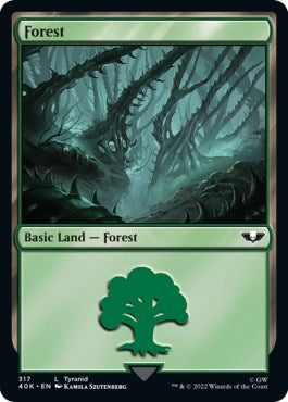 Forest (317) (Surge Foil) (317) (Universes Beyond: Warhammer 40,000)