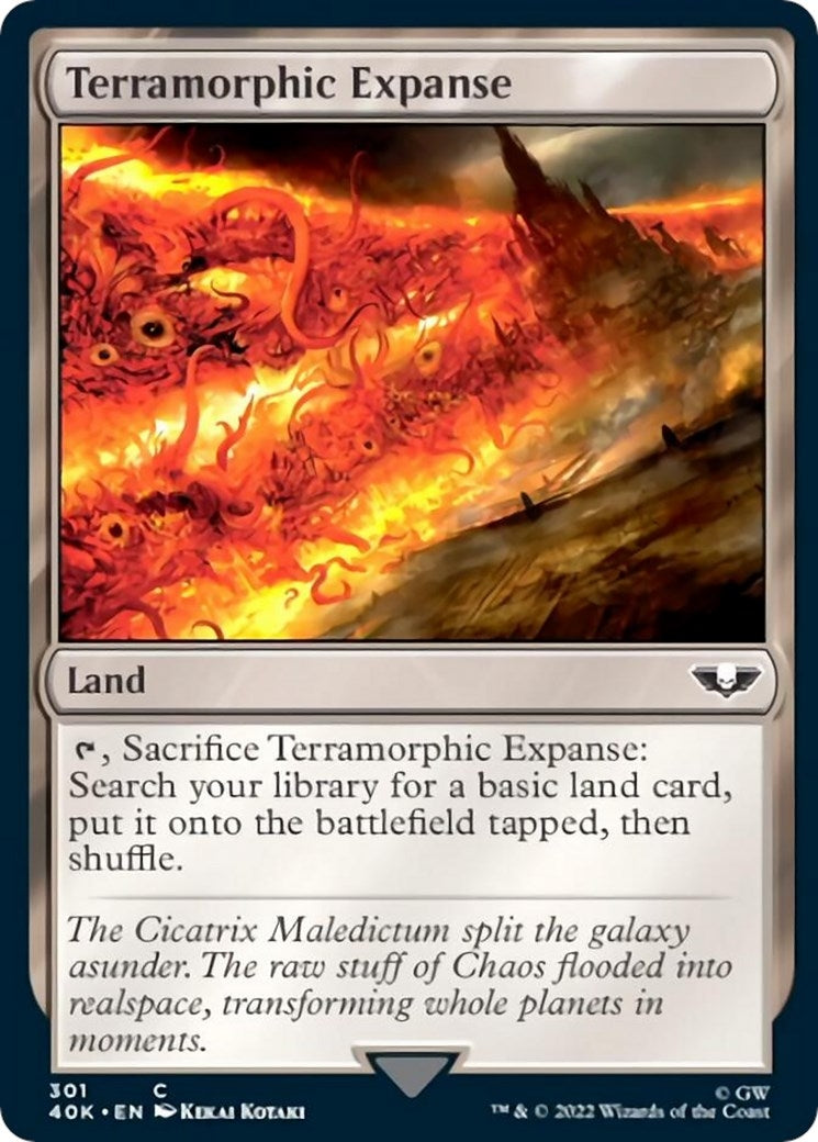 Terramorphic Expanse (Surge Foil) (301) (Universes Beyond: Warhammer 40,000)
