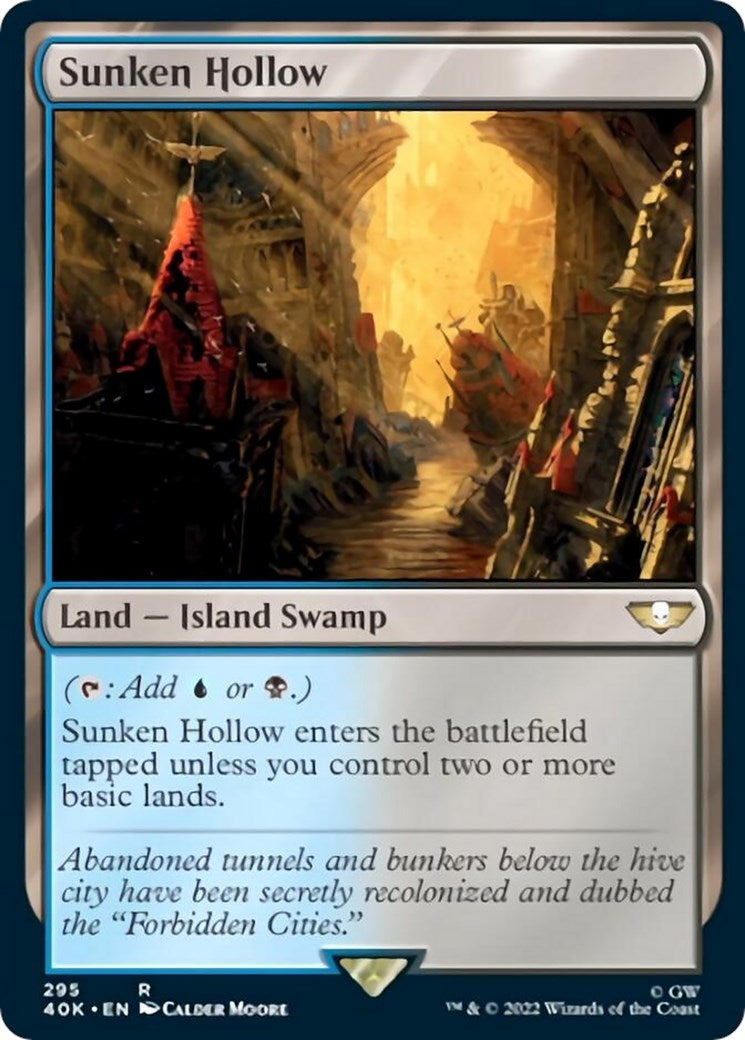 Sunken Hollow (Surge Foil) (295) (Universes Beyond: Warhammer 40,000)