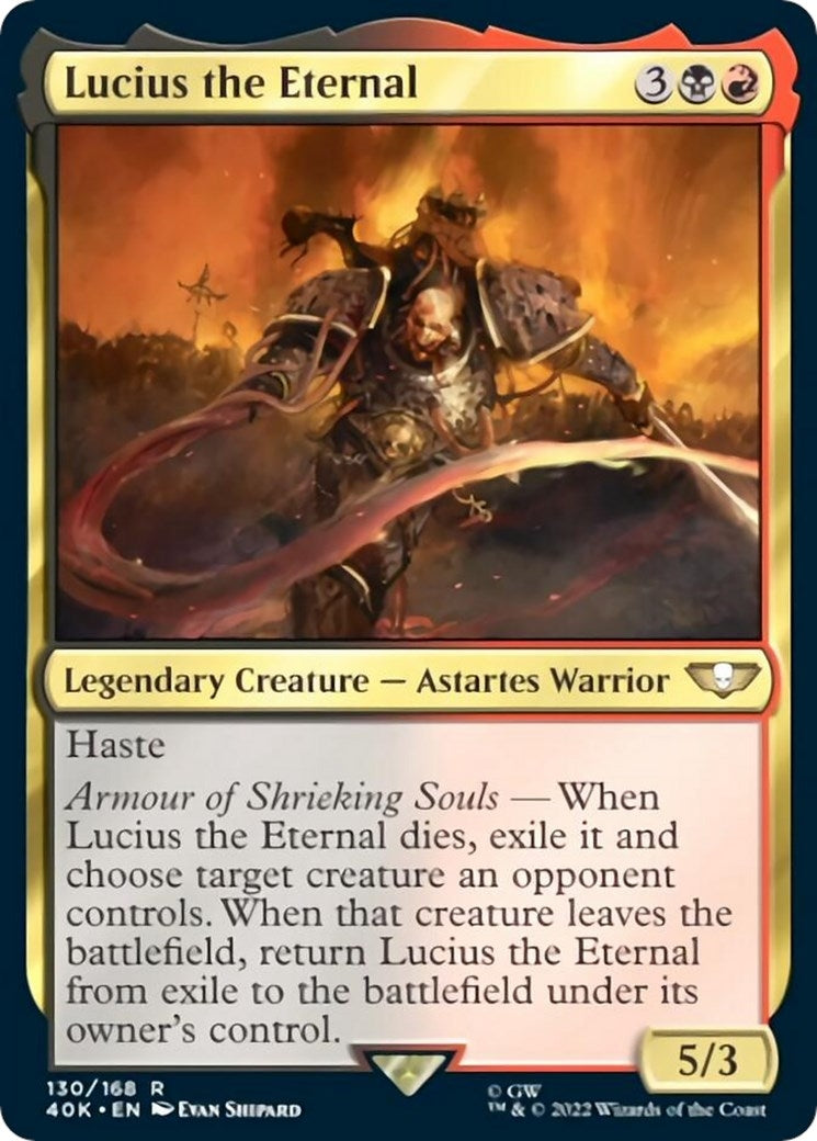 Lucius the Eternal (Surge Foil) (130) (Universes Beyond: Warhammer 40,000)