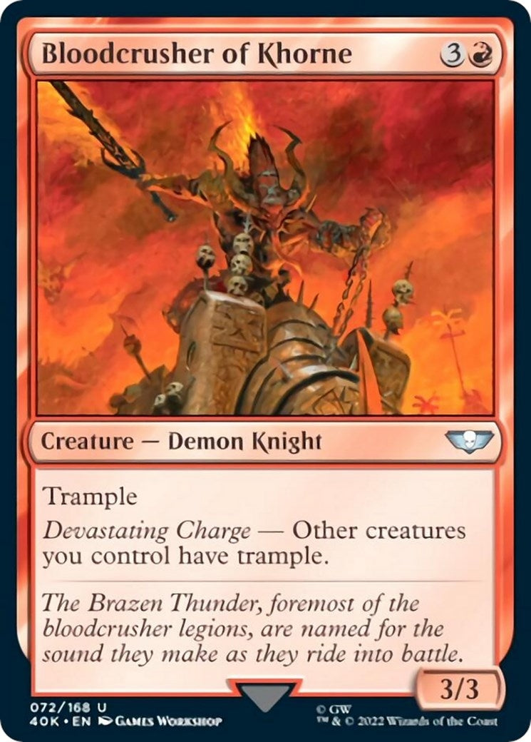 Bloodcrusher of Khorne (Surge Foil) (72) (Universes Beyond: Warhammer 40,000)