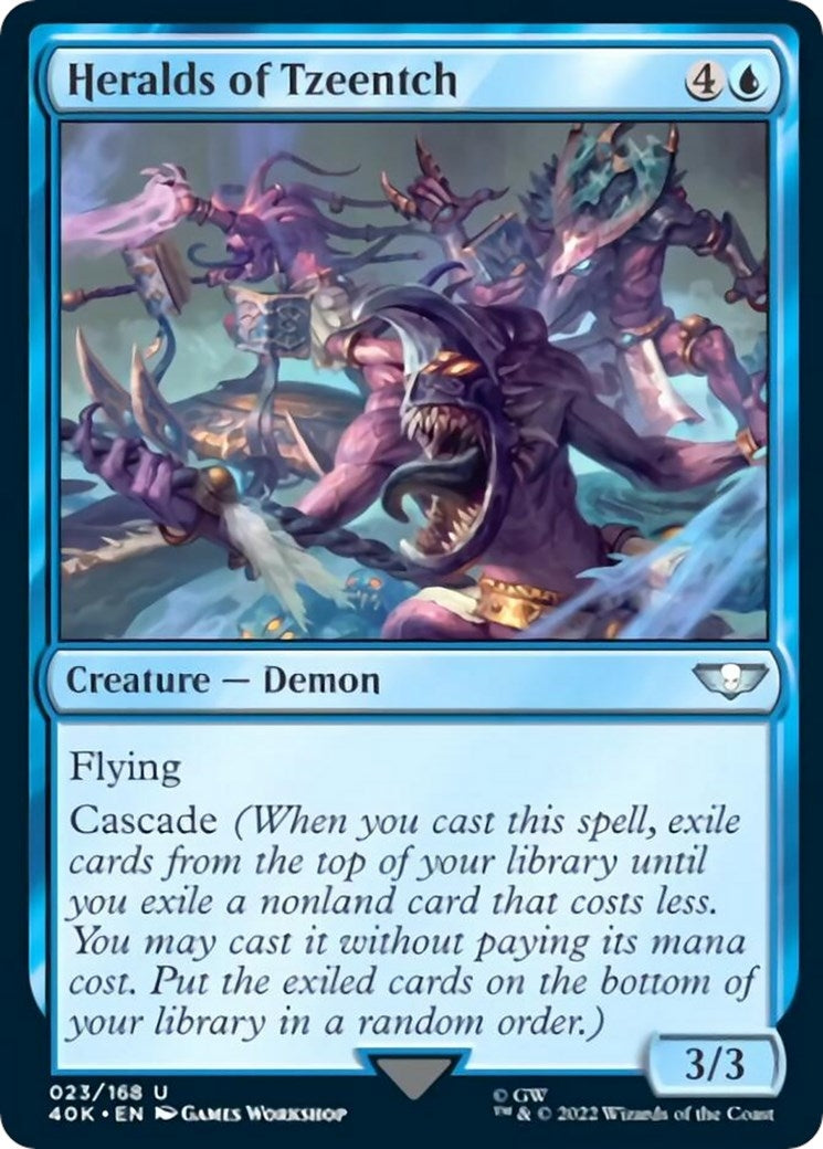 Heralds of Tzeentch (Surge Foil) (23) (Universes Beyond: Warhammer 40,000)