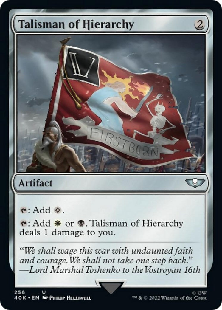 Talisman of Hierarchy (Surge Foil) (256) (Universes Beyond: Warhammer 40,000)