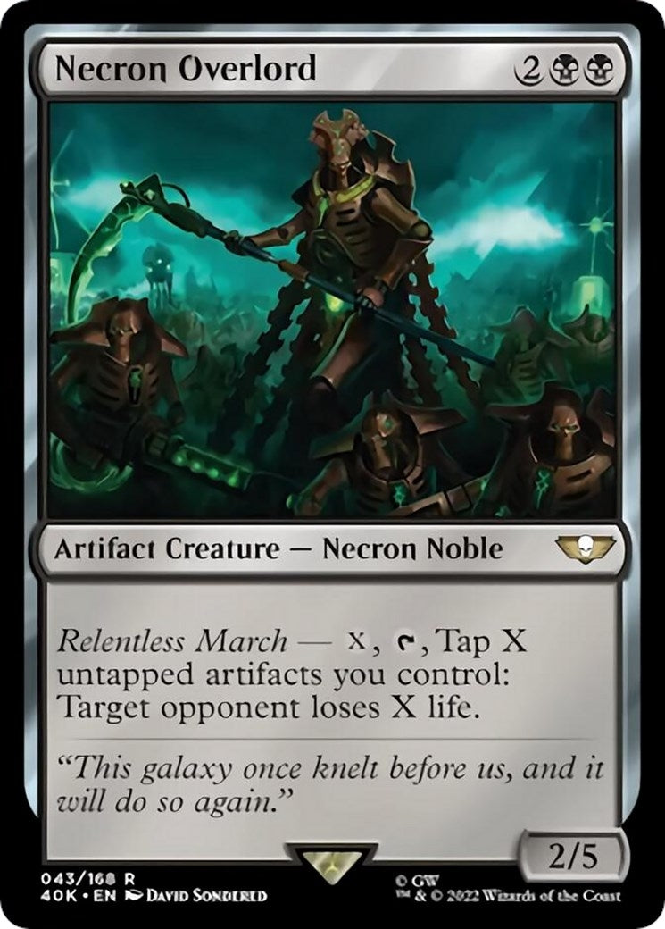 Necron Overlord (Surge Foil) (43) (Universes Beyond: Warhammer 40,000)