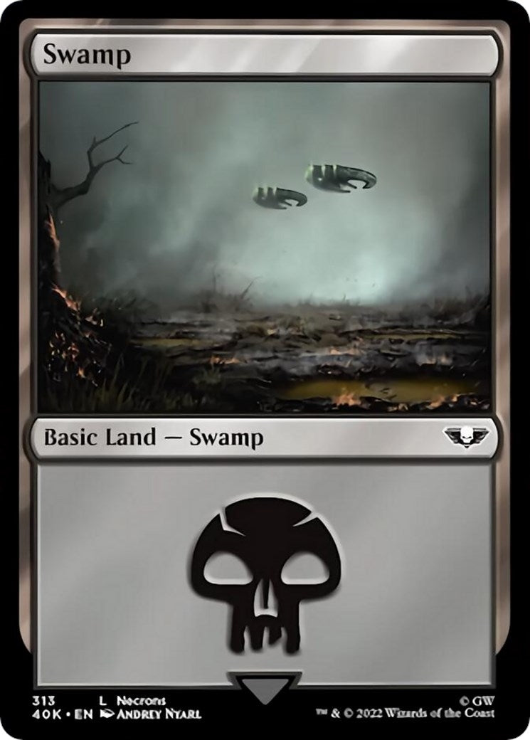 Swamp (313) (Surge Foil) (313) (Universes Beyond: Warhammer 40,000)
