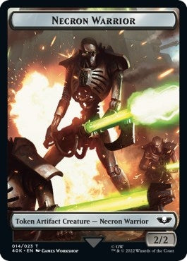 Necron Warrior // Insect Double-Sided Token (Surge Foil) (14 // 22) (Universes Beyond: Warhammer 40,000)