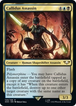 Callidus Assassin (Surge Foil) (109) (Universes Beyond: Warhammer 40,000)