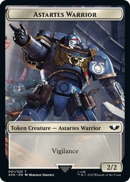Astartes Warrior (001) // Cherubael Double-Sided Token (1 // 13) (Universes Beyond: Warhammer 40,000)