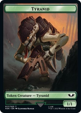 Tyranid (017) // Tyranid Warrior Double-Sided Token (Surge Foil) (17 // 19)