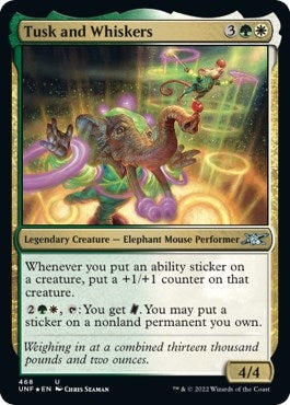 Image for Tusk and Whiskers (Galaxy Foil) (468) - Magic: The Gathering