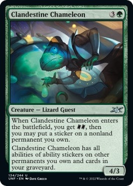 Clandestine Chameleon (134) (Unfinity)
