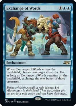 Exchange of Words (Galaxy Foil) (331) (Unfinity)