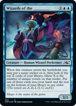 Wizards of the _______ (Galaxy Foil) (350) (Unfinity)