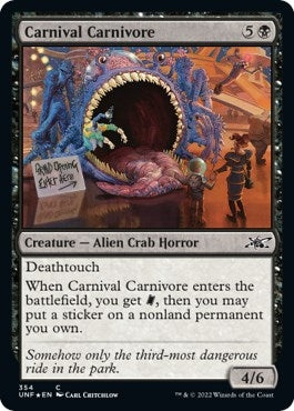 Carnival Carnivore (Galaxy Foil) (354) (Unfinity)