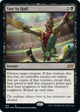 Saw in Half (Galaxy Foil) (374) (Unfinity)
