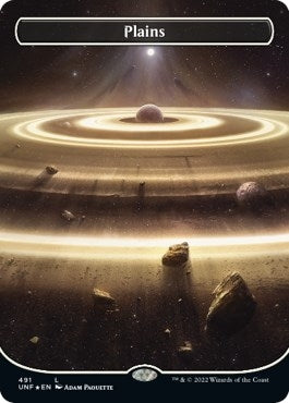 Plains (491) (Borderless) (Galaxy Foil) (491) (Unfinity)
