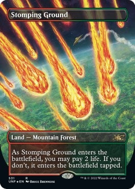 Stomping Ground (Borderless) (Galaxy Foil) (531) (Unfinity)