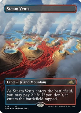 Steam Vents (Borderless) (Galaxy Foil) (534) (Unfinity)