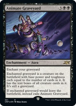 Animate Graveyard (Galaxy Foil) (351) (Unfinity)