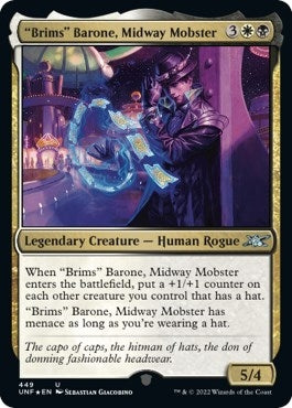 "Brims" Barone, Midway Mobster (Galaxy Foil) (449) (Unfinity)