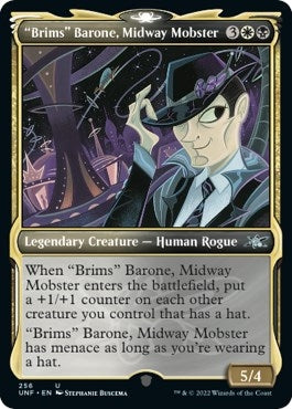 "Brims" Barone, Midway Mobster (Showcase) (256) (Unfinity)