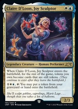 Claire D'Loon, Joy Sculptor (165) (Unfinity)