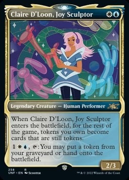 Claire D'Loon, Joy Sculptor (Showcase) (258) (Unfinity)