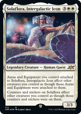 Solaflora, Intergalactic Icon (Galaxy Foil) (313) (Unfinity)
