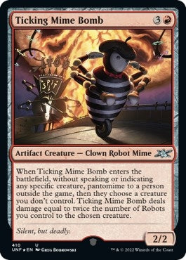 Ticking Mime Bomb (Galaxy Foil) (410) (Unfinity)