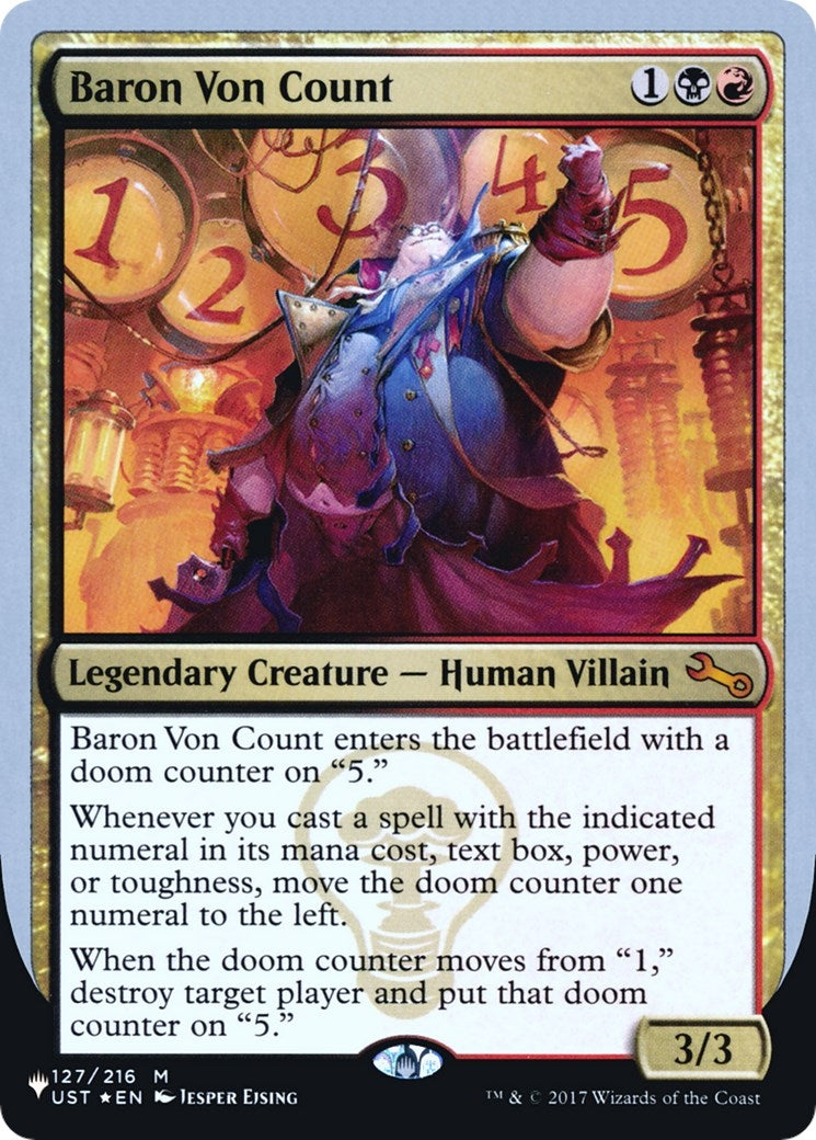 Baron Von Count (127/216) (The List Reprints)
