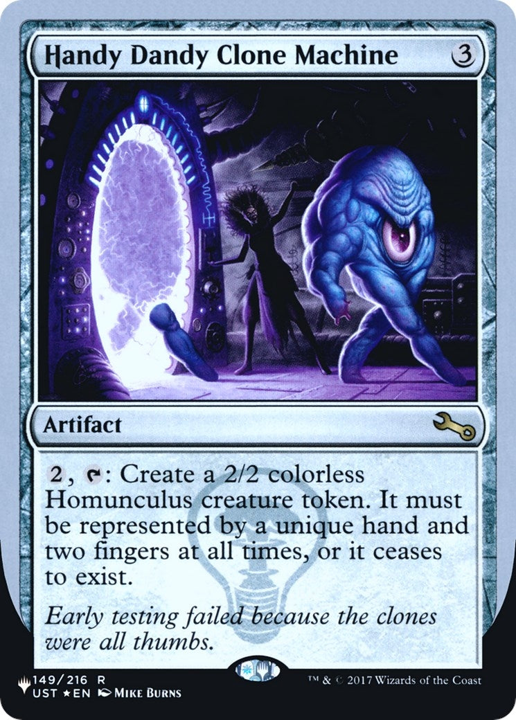Handy Dandy Clone Machine (149/216) (The List Reprints)
