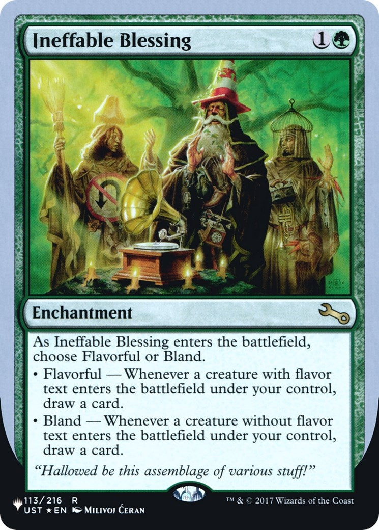 Ineffable Blessing (A) (113/216) (The List Reprints)