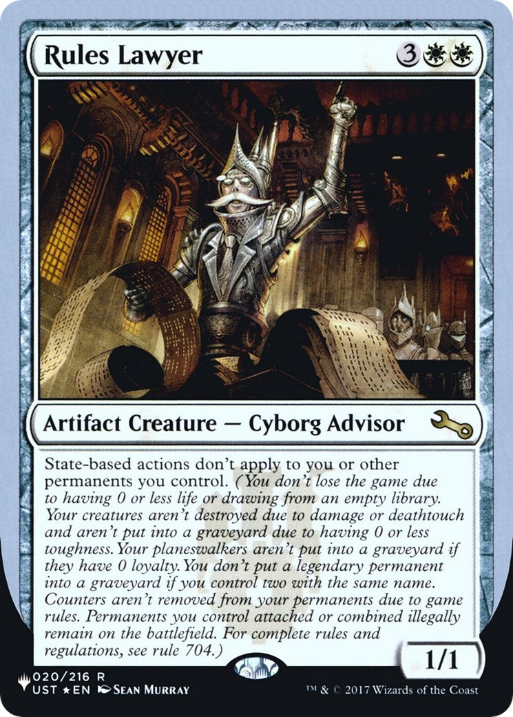 Rules Lawyer (020/216) (The List Reprints)