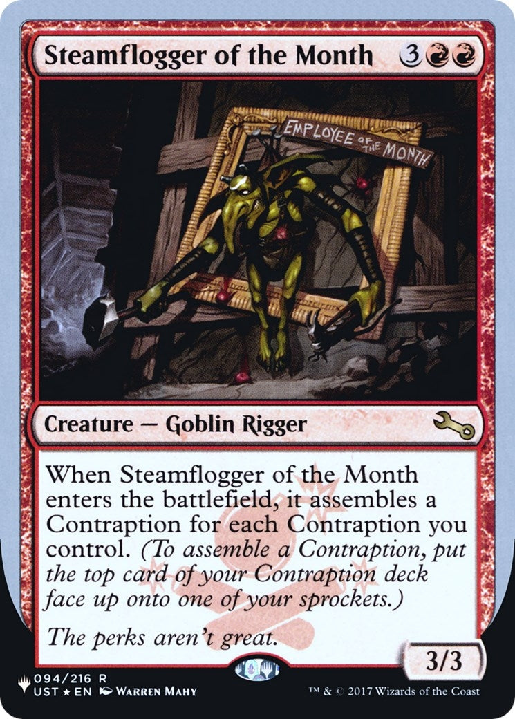 Steamflogger of the Month (094/216) (The List Reprints)