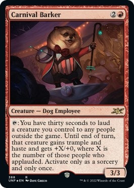 Carnival Barker (Galaxy Foil) (388) (Unfinity)