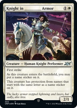 Knight in _______ Armor (Galaxy Foil) (303) (Unfinity)
