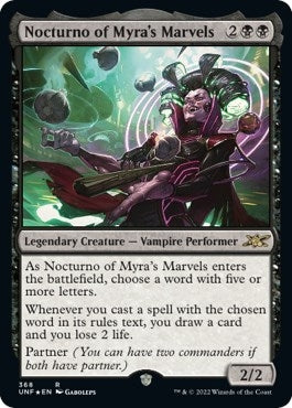 Nocturno of Myra's Marvels (Galaxy Foil) (368) (Unfinity)